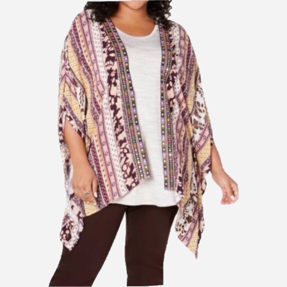 🌸New🌸 2X Style & Company Kimono Wrap Top NWT